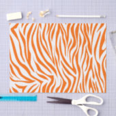 Tangerine Safari Zebra Tissuepapier (Craft)