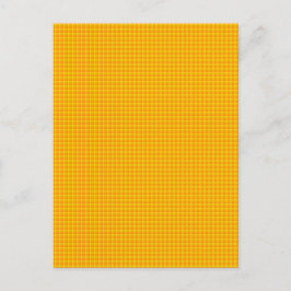Tangerine Schotse ruit motief Briefkaart