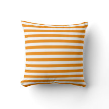 Tangerine Sinaasappel Classic Stripe Pillow