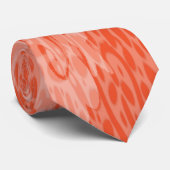 Tangerine Sinaasappel Funky Fun Stropdas (Opgerold)