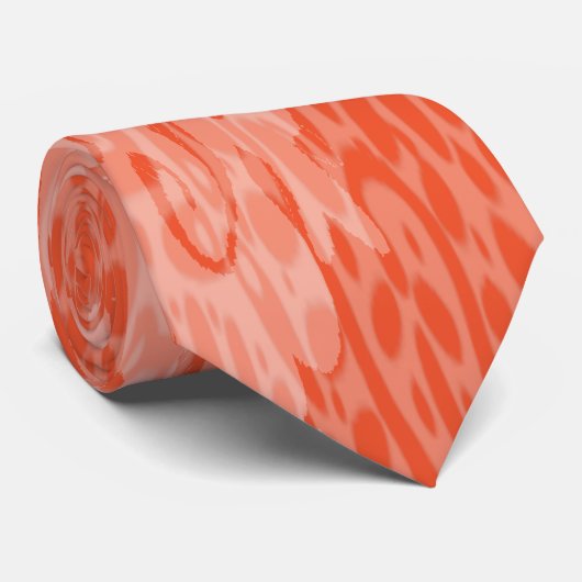 Tangerine Sinaasappel Funky Fun Stropdas (Opgerold)