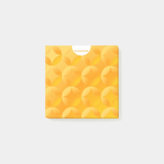 Tangerine Sinaasappel Graphic Design gepersonalise Post-it® Notes (Voorkant)