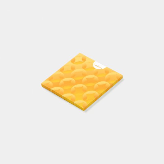 Tangerine Sinaasappel Graphic Design gepersonalise Post-it® Notes (Schuin)