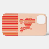 Tangerine Stripe Podle Case-Mate iPhone Case (Achterkant (horizontaal))