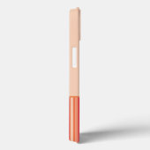 Tangerine Stripe Podle Case-Mate iPhone Case (Achterkant / Rechts)