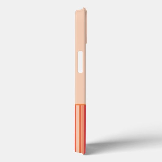 Tangerine Stripe Podle Case-Mate iPhone Case (Achterkant / Rechts)