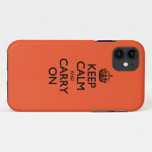 Tangerine Tango Kalm houden en doorgaan Case-Mate iPhone Case (Achterkant (horizontaal))