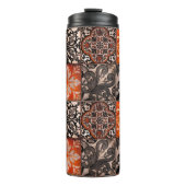 Tangerine Tegel Thermosbeker (Voorkant)