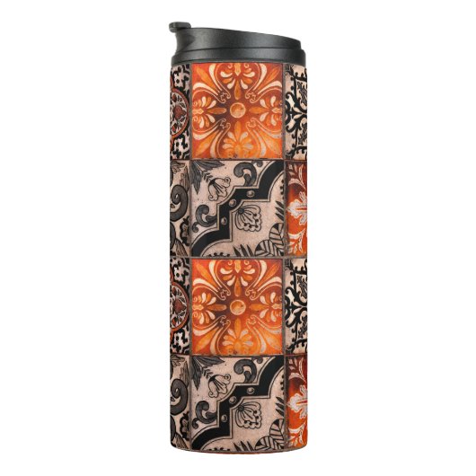 Tangerine Tegel Thermosbeker (Geroteerd rechts)