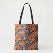 Tangerine Tegel Tote Bag (Voorkant)
