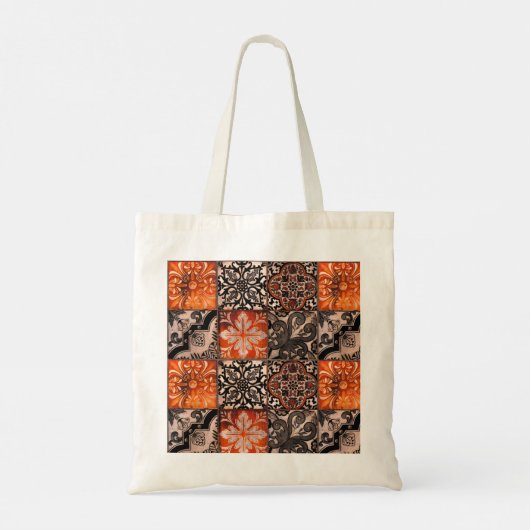 Tangerine Tegel Tote Bag (Achterkant)