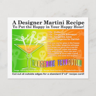Tangerine Terror Halloween Martini Recept Briefkaa Briefkaart