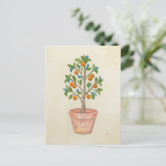 Tangerine Tree briefkaart (Staand voorkant)