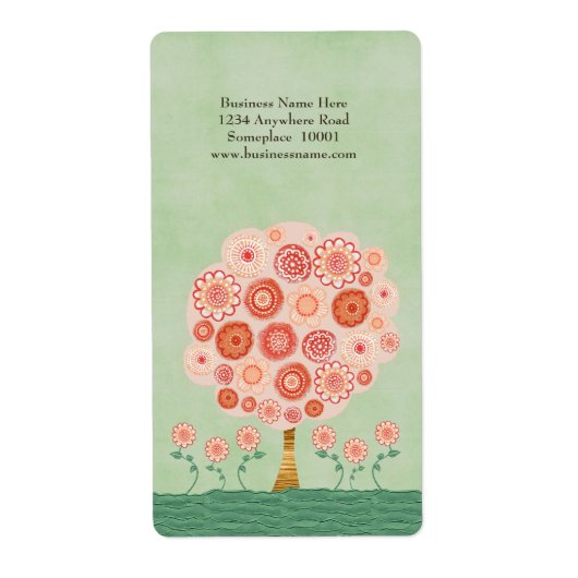 Tangerine Tree Dream Name Address Label (Voorkant)