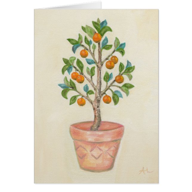 Tangerine Tree-kaart (Voorkant)