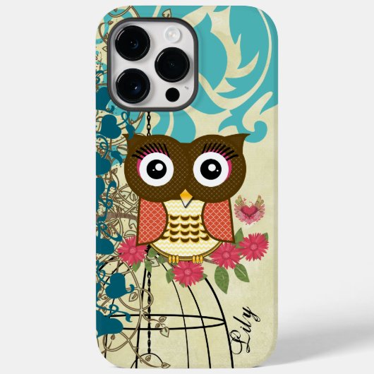 tangerine uil vogelkooi boom Case-Mate iPhone case (Achterkant)