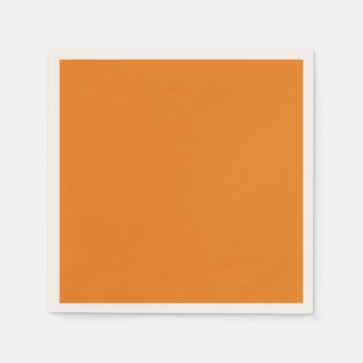 Tangerine, vaste kleur servet (Voorkant)