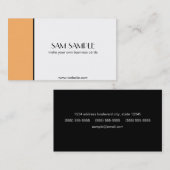 Tangerine Visitekaartje (Voorkant / Achterkant)