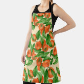Tangerine watercolor pattern schort (Insitu)