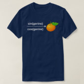 tangerine wiskunde grappige wiskunde cadeau voor w t-shirt (Design voorkant)