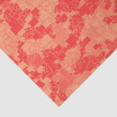 Tangerine Zeal-gekleed kunstontwerp Tissuepapier (Detail)