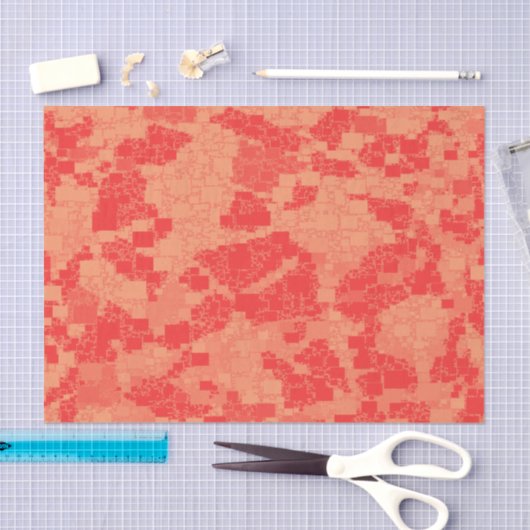 Tangerine Zeal-gekleed kunstontwerp Tissuepapier (Craft)