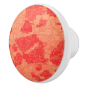 Tangerine Zeal Tiled Artwork Keramische Knop (Rechts)