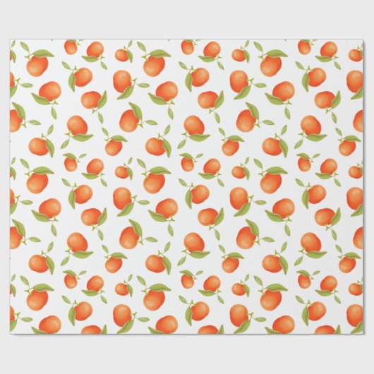 Tangerines 2 Verpakkingspapier Cadeaupapier (Vlak)