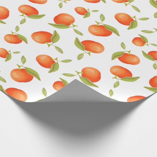 Tangerines 2 Verpakkingspapier Cadeaupapier (Hoek)