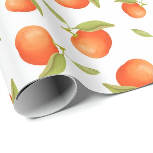 Tangerines 2 Verpakkingspapier Cadeaupapier (Rol Hoek)