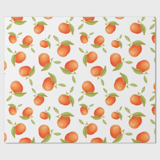 Tangerines Cadeaupapier (Vlak)