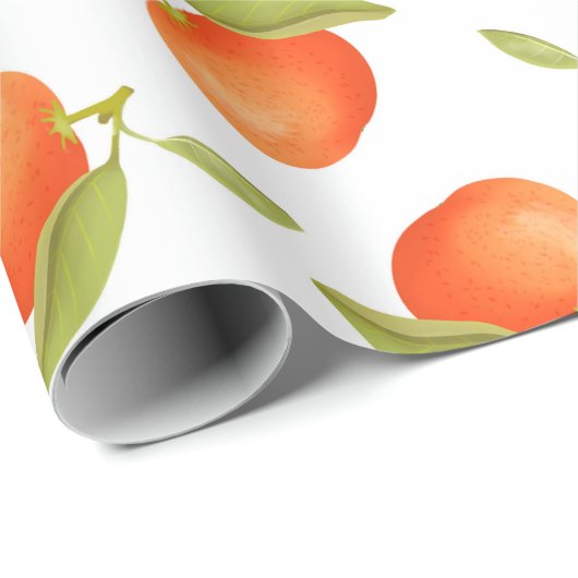 Tangerines Cadeaupapier (Rol Hoek)
