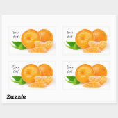 Tangerines Rechthoekige Sticker (Vel)
