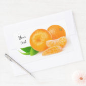 Tangerines Rechthoekige Sticker (Envelop)