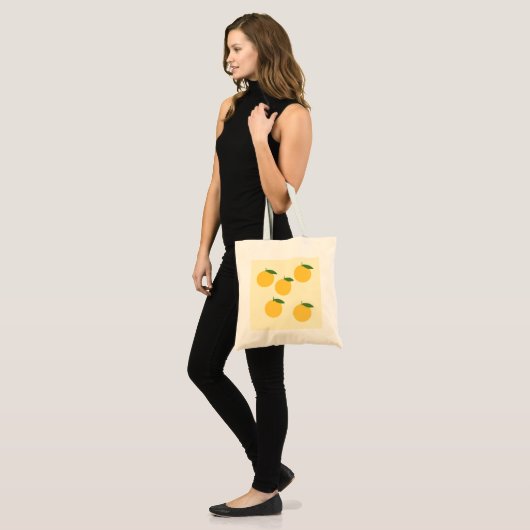 Tangerines schilderkunst tote bag (Voorkant (model))