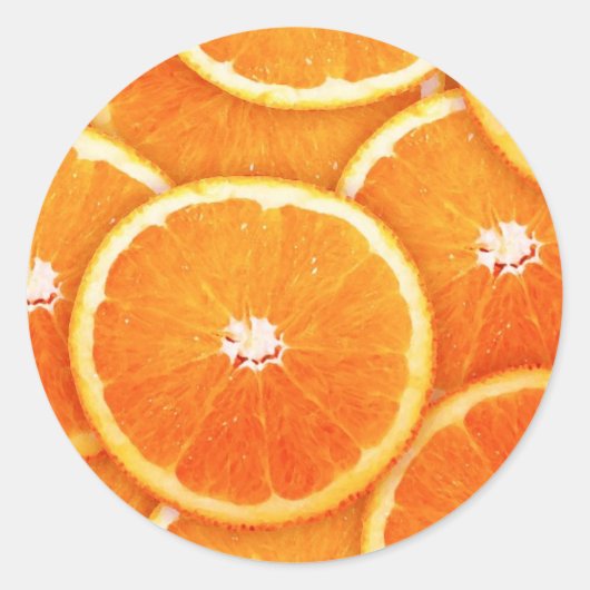 Tangerineslakken Ronde Sticker (Voorkant)