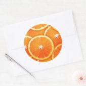 Tangerineslakken Ronde Sticker (Envelop)