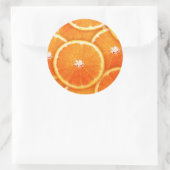 Tangerineslakken Ronde Sticker (Tas)