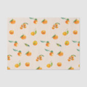 Tangerinevruchten met bladeren tissuepapier (Voorkant)