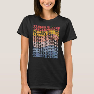 Tangermuende City Groovy Retro T-shirt