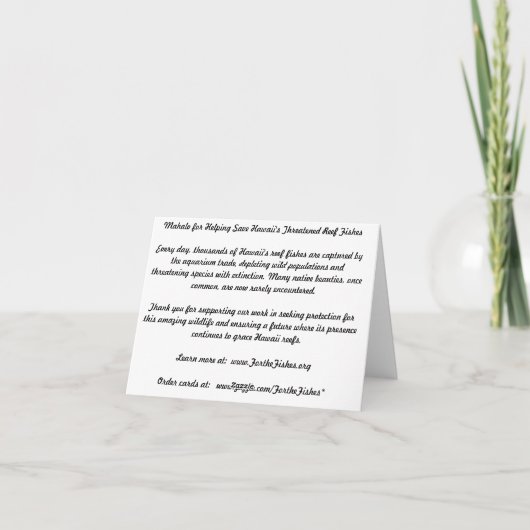 TangEssence Note Card Kaart (Achterkant)