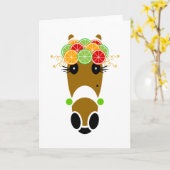 Tangie-Wenskaart Kaart (Gele Bloem)