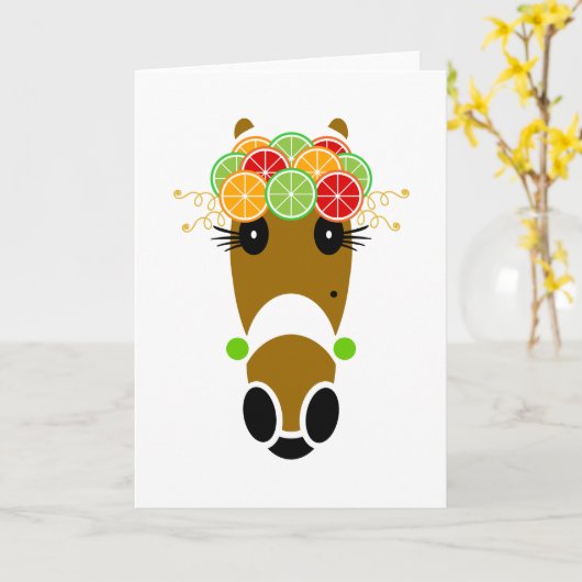 Tangie-Wenskaart Kaart (Gele Bloem)