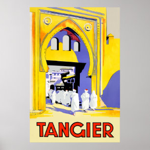 Tangier, Marokkaanse reisposter Poster