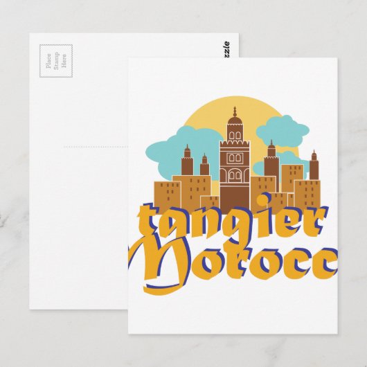 Tangier Marokko Briefkaart (Voorkant / Achterkant)