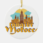 Tangier Marokko Keramisch Ornament (Voorkant)