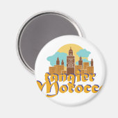 Tangier Marokko Magneet (Voorkant / Achterkant)