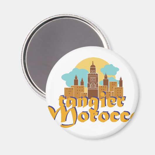 Tangier Marokko Magneet (Voorkant / Achterkant)