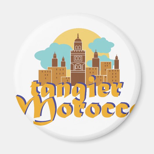 Tangier Marokko Magneet (Voorkant)