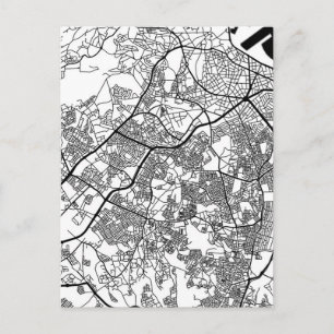 Tangier Marokko Stadkaart Briefkaart